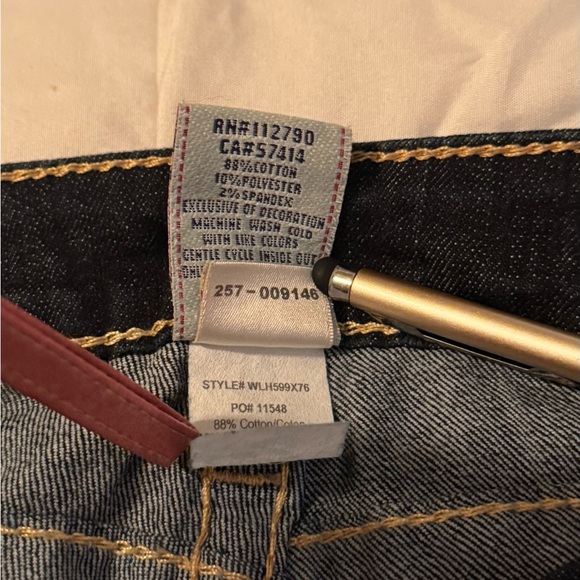 True Religion Women Skinny with Thick pocket stitching Size 26 - Picture 8 of 11
